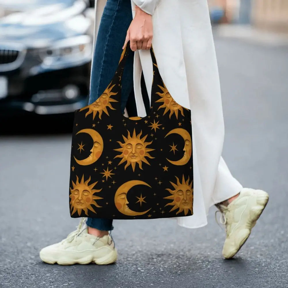 Bolsa lua e estrelas