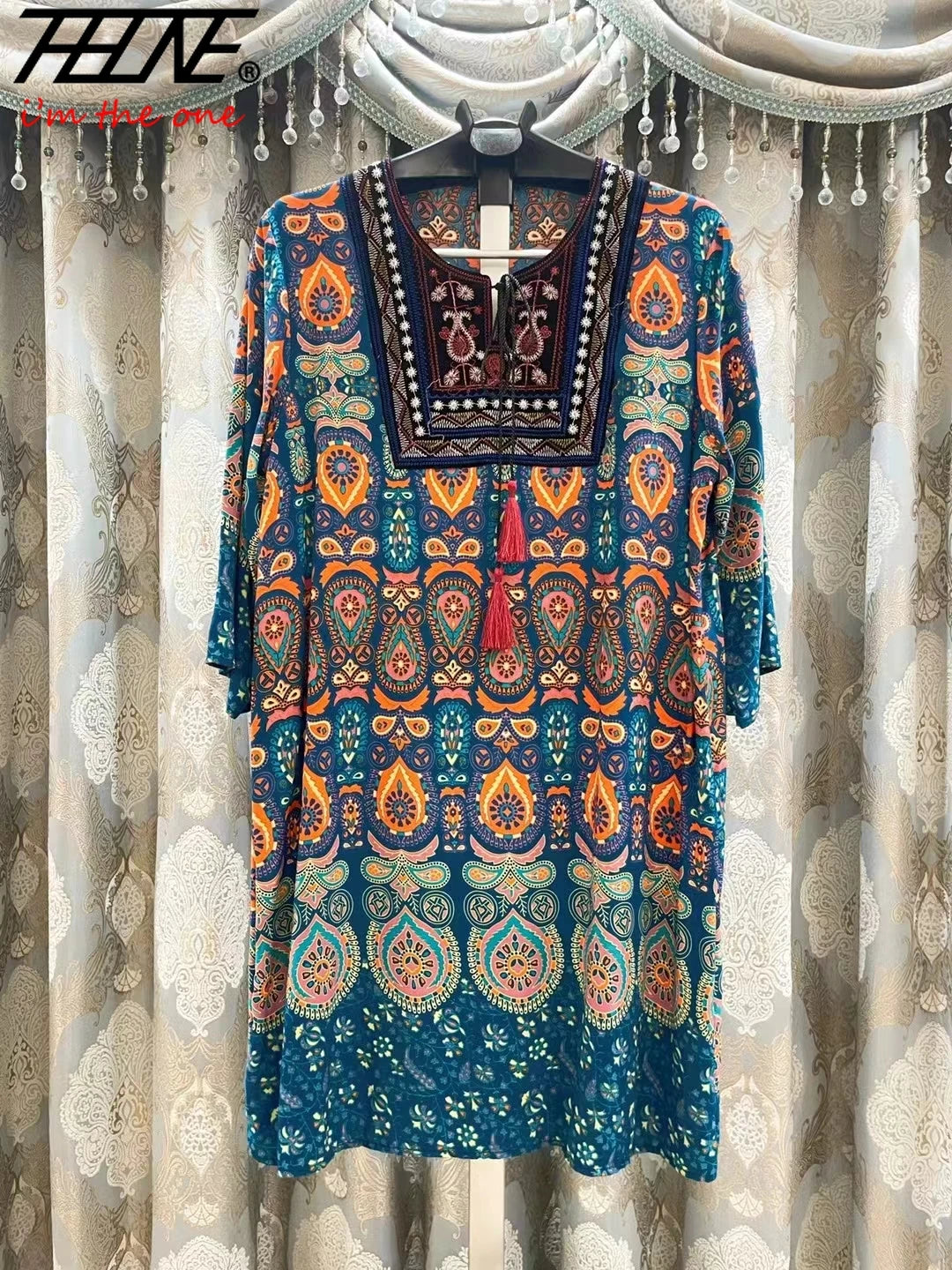 Vestido indiano estampa