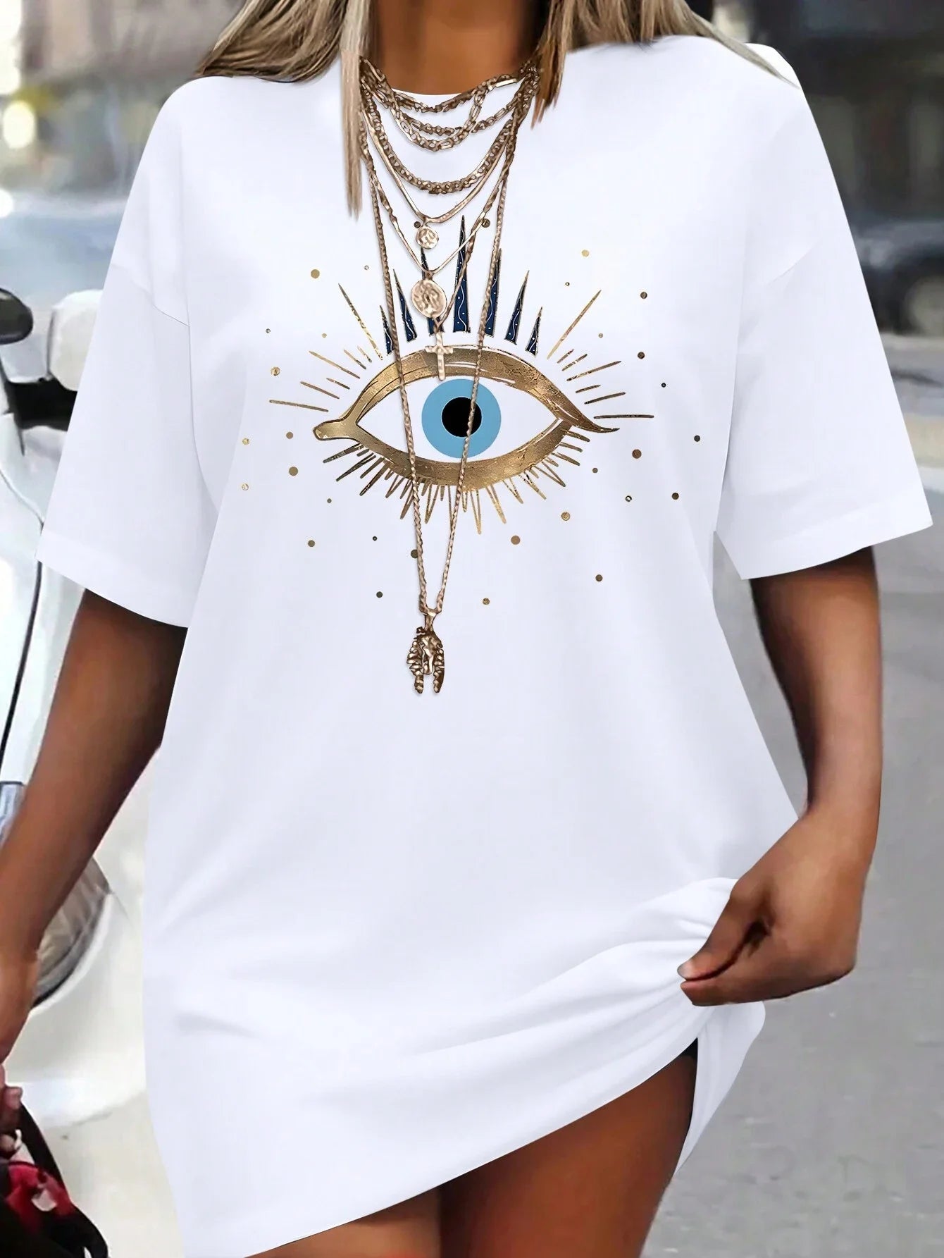 Mini vestido astral
