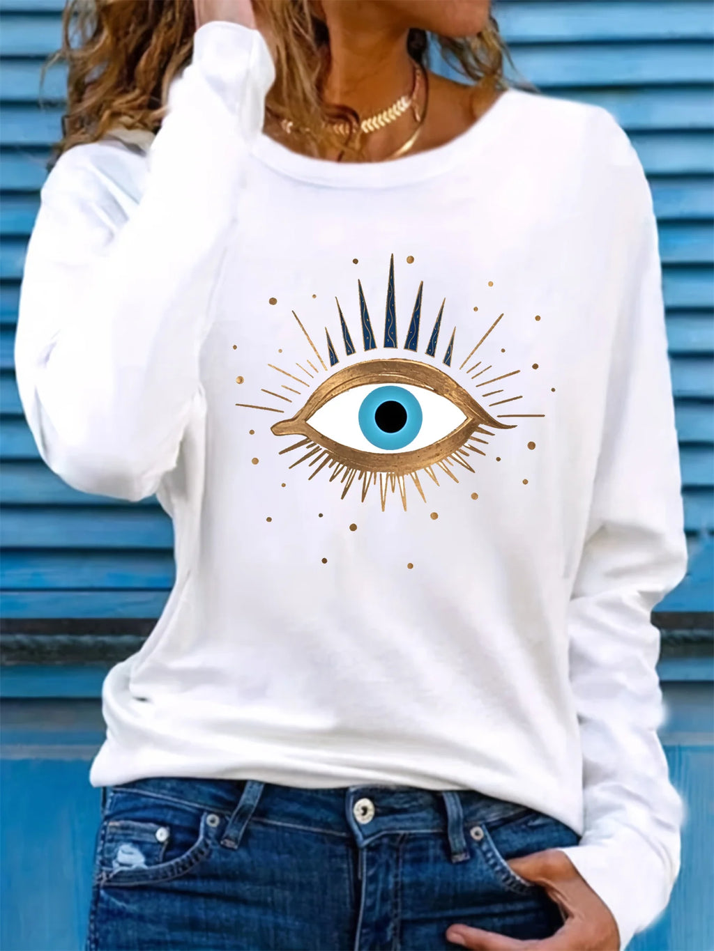 Camisa manga olho