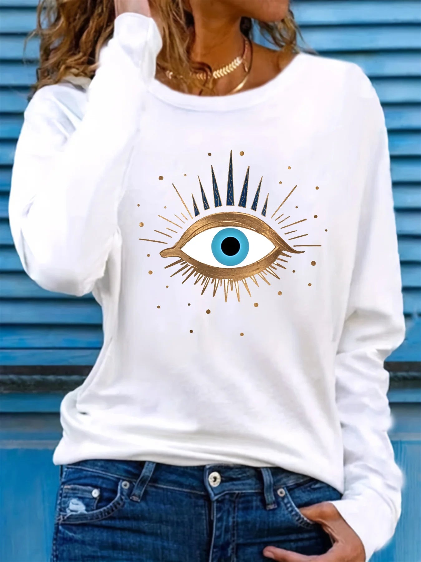 Camisa manga olho