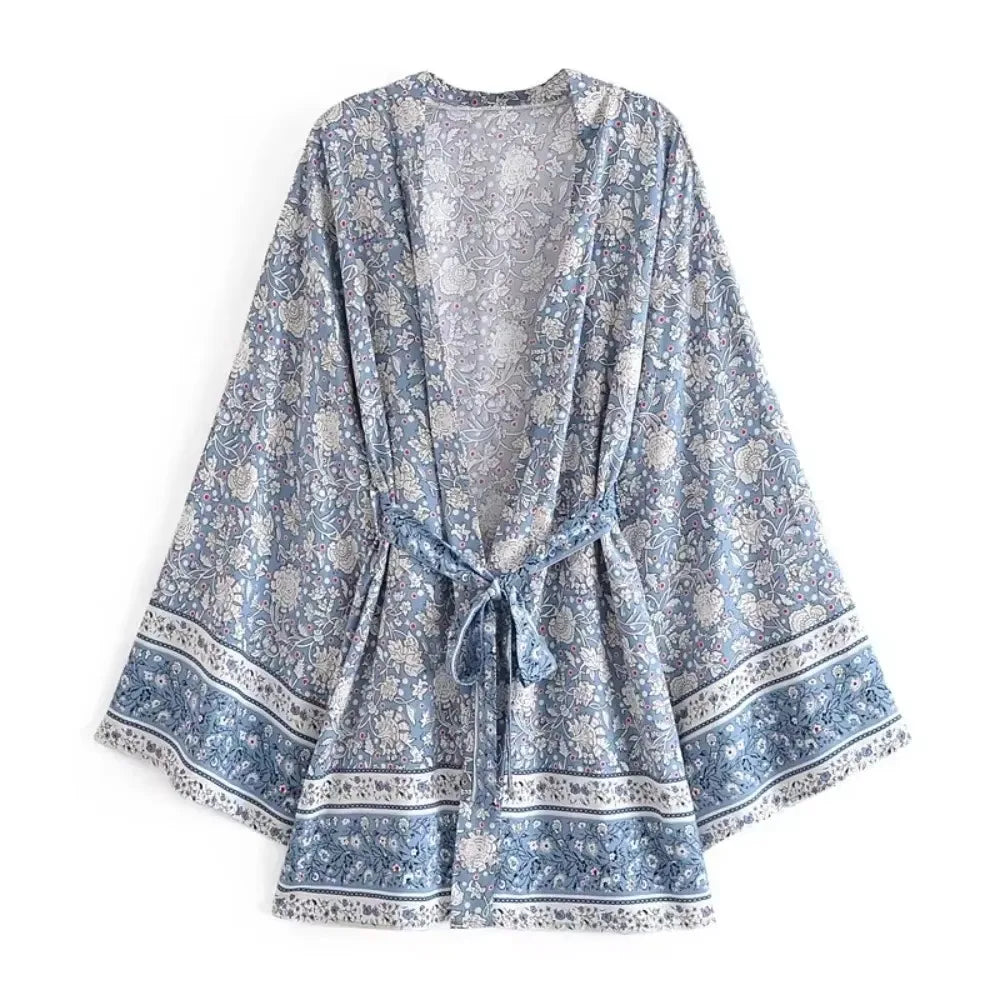 Kimono BOHO primavera mídi