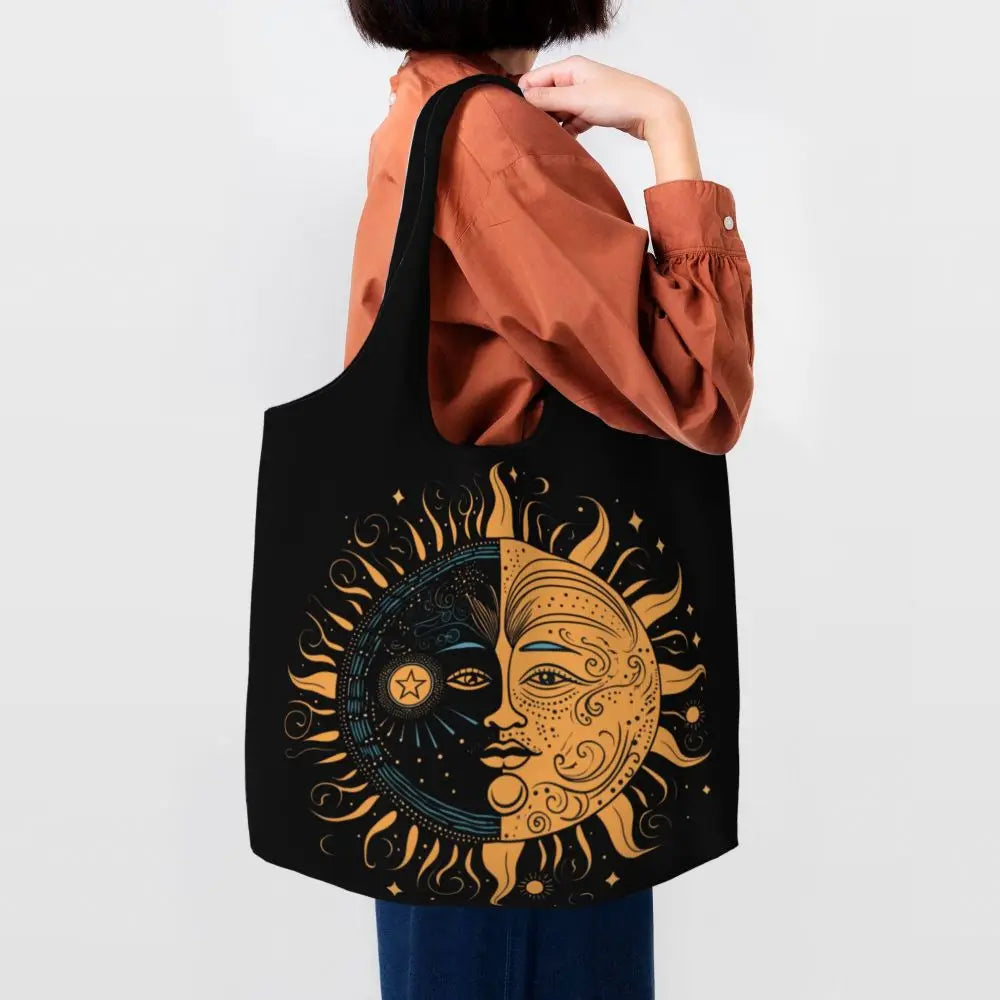 Bolsa lua e estrelas