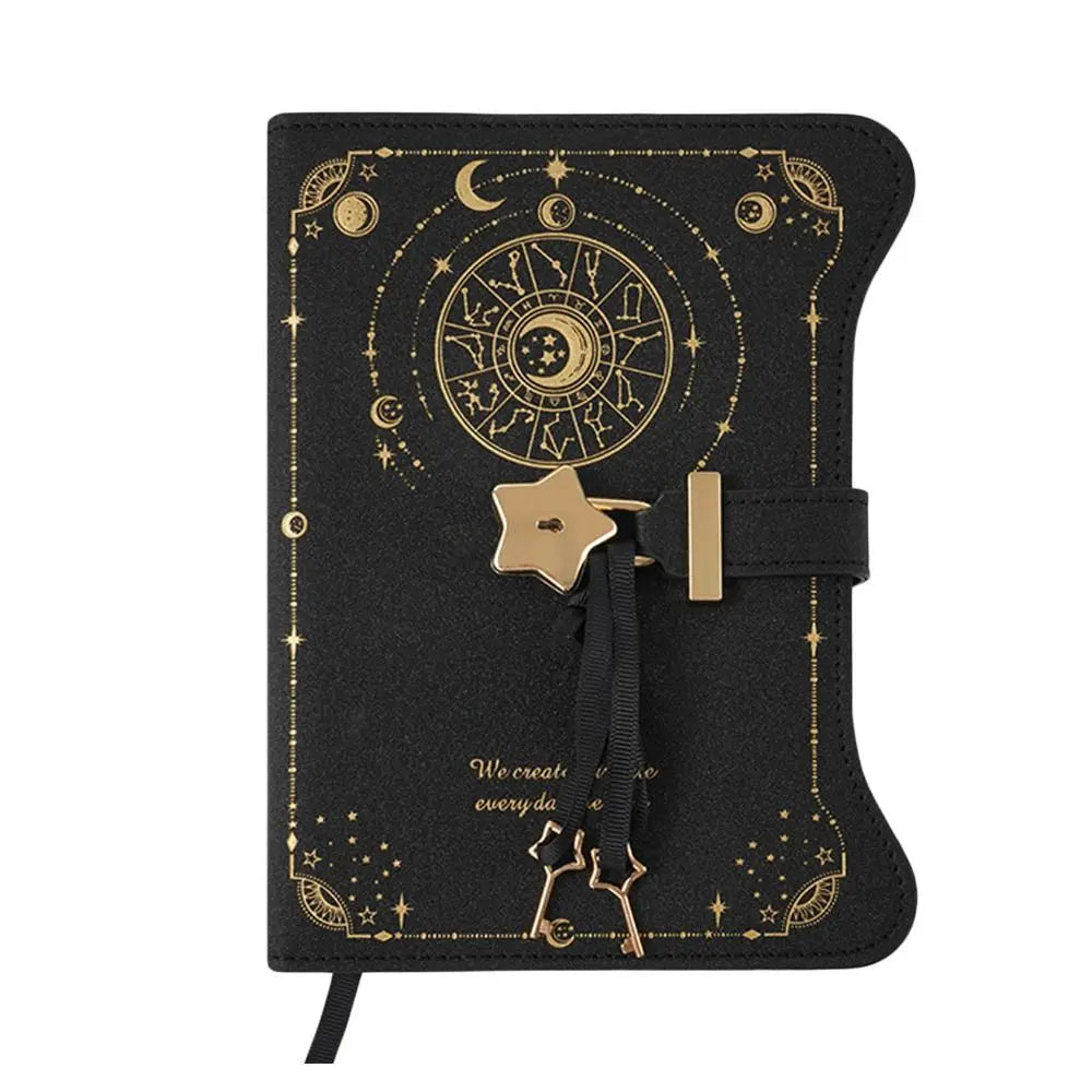 Simples com chaves de bloqueio de amor diário caderno 360 páginas tamanho b6 bloco de notas bonito couro do plutônio material de escritório escolar