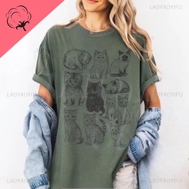 Camiseta gato tatoo