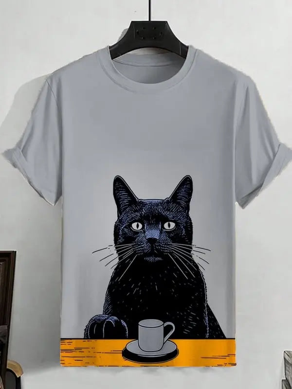 Camiseta cat vermelha e variações