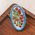 Anéis Ajustáveis de Estilo Francês Retro com Estampa Geométrica de Flores para Mulheres, Joias Artísticas Personalizadas