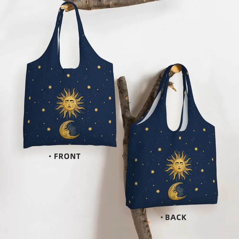 Bolsa lua e estrelas