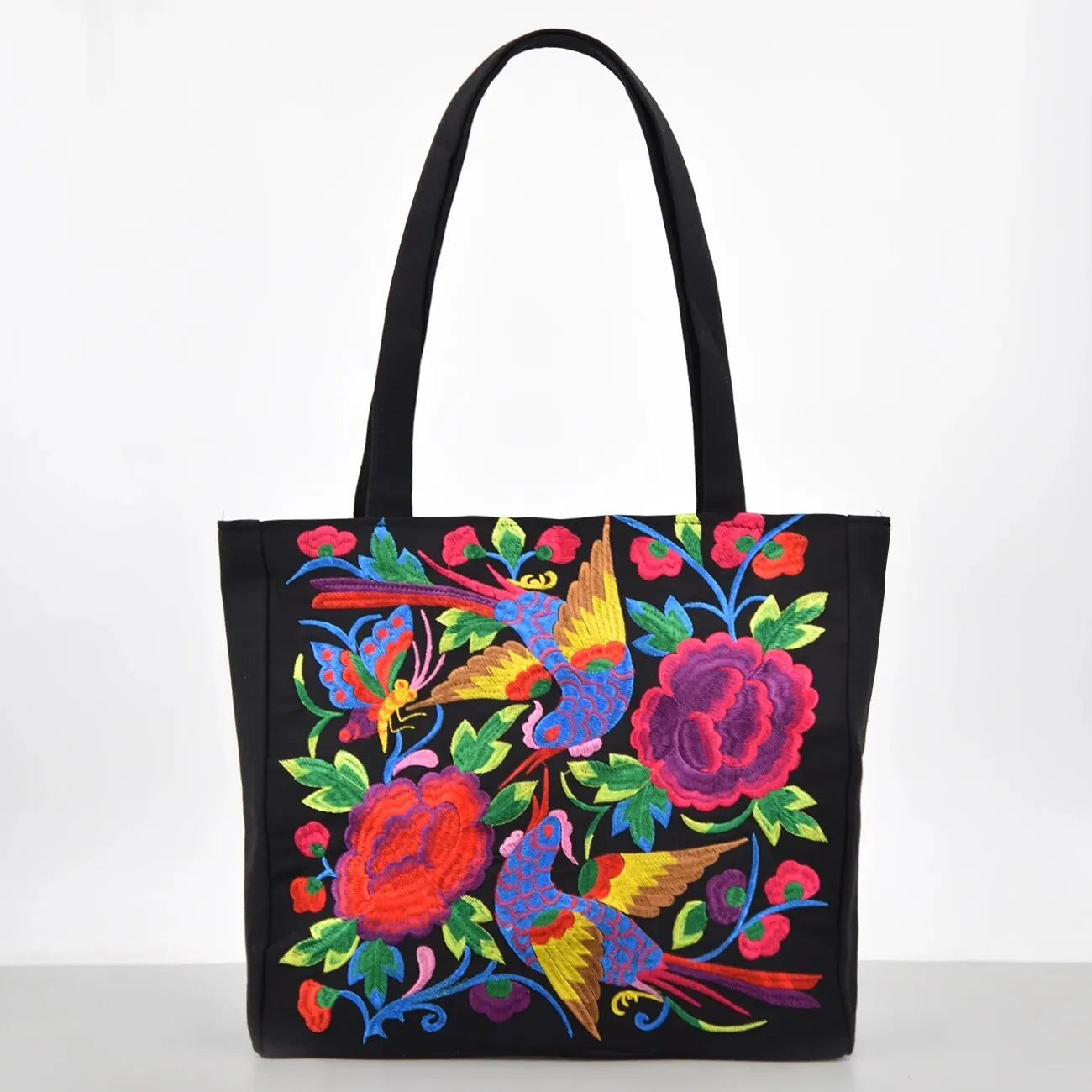 Bolsa lona bordada