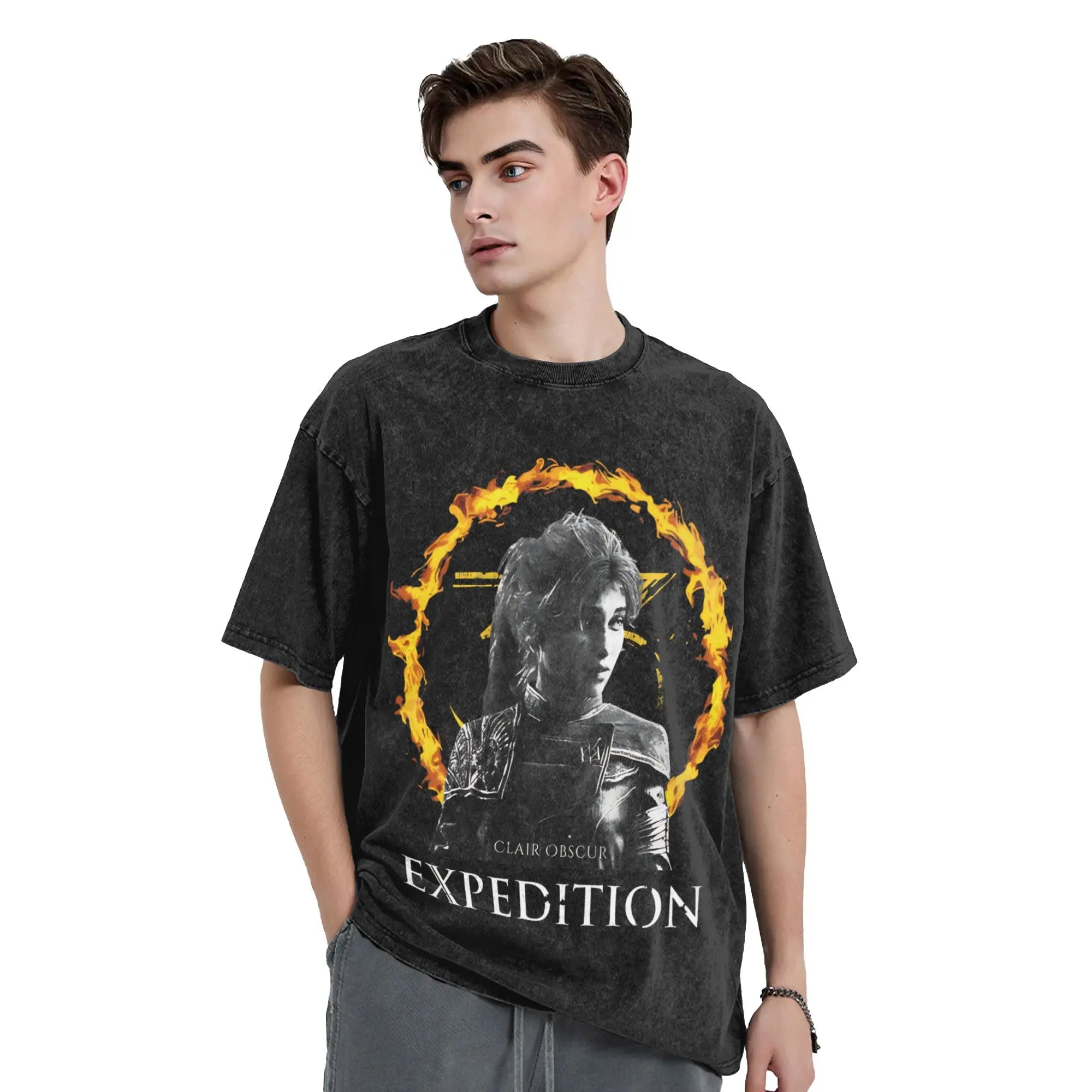 Camiseta sol negro