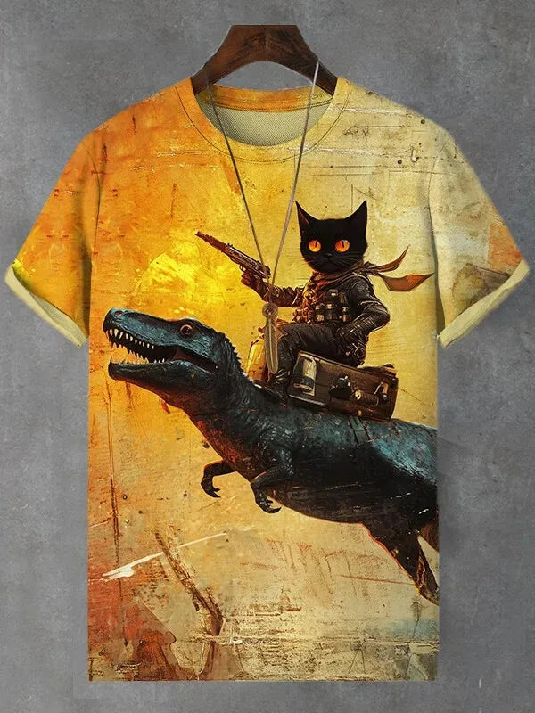 Camiseta arco íris cat