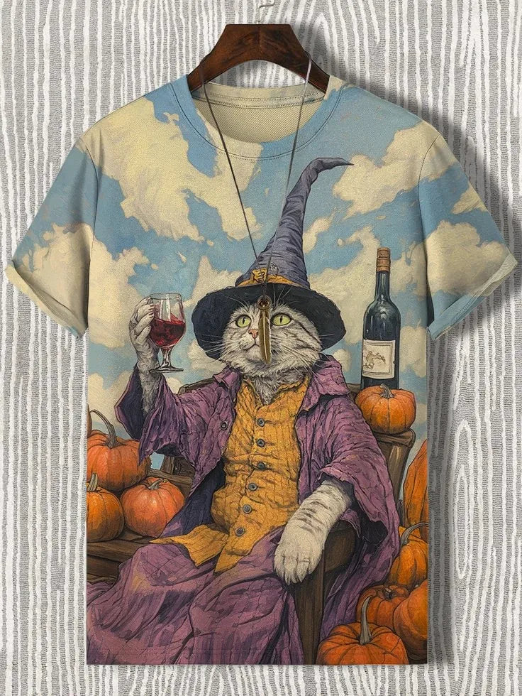 Camiseta arco íris cat