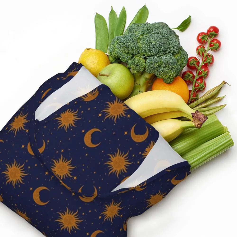 Bolsa lua e estrelas