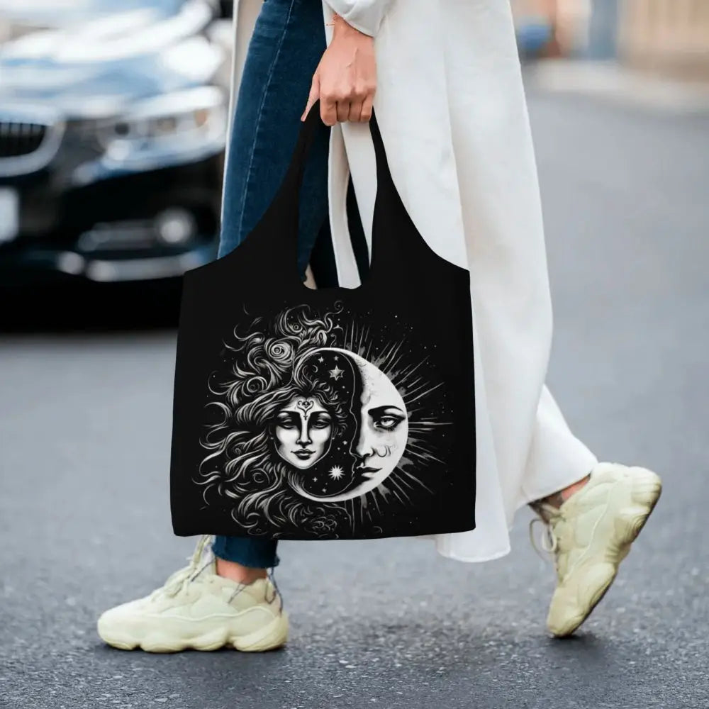 Bolsa lua e estrelas