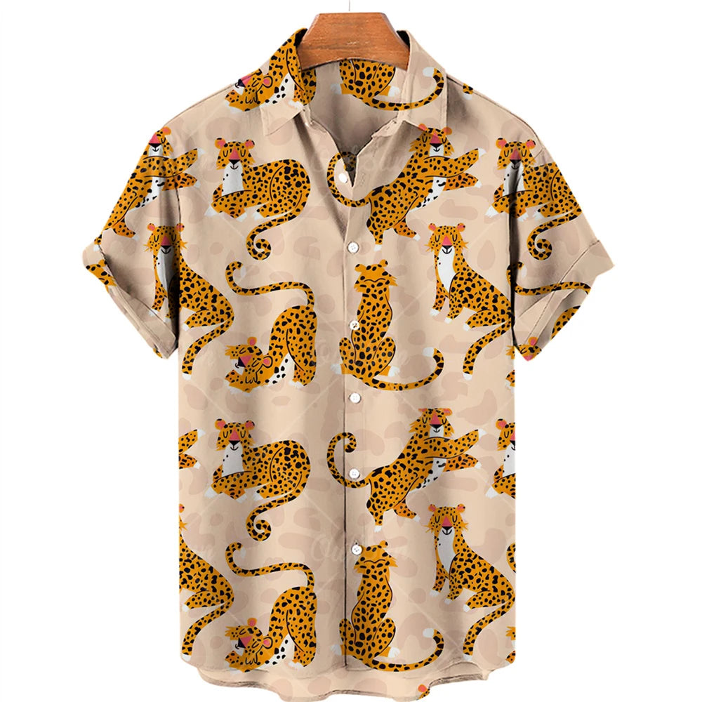Camisa havaiana onça