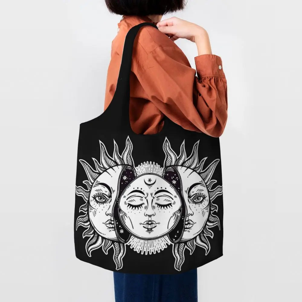 Bolsa lua e estrelas