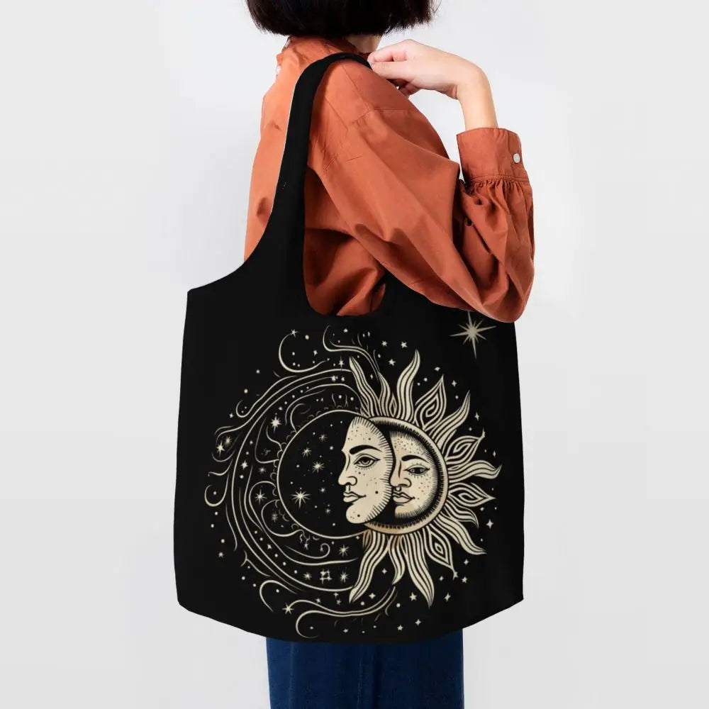 Bolsa lua e estrelas