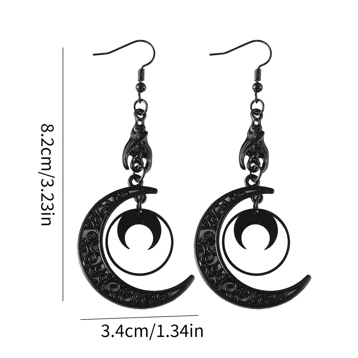 Brinco lua preto