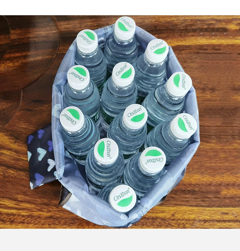 Sacola de Compras Dobrável Ecológica Reutilizável Portátil para Viagem, Compras e Moda