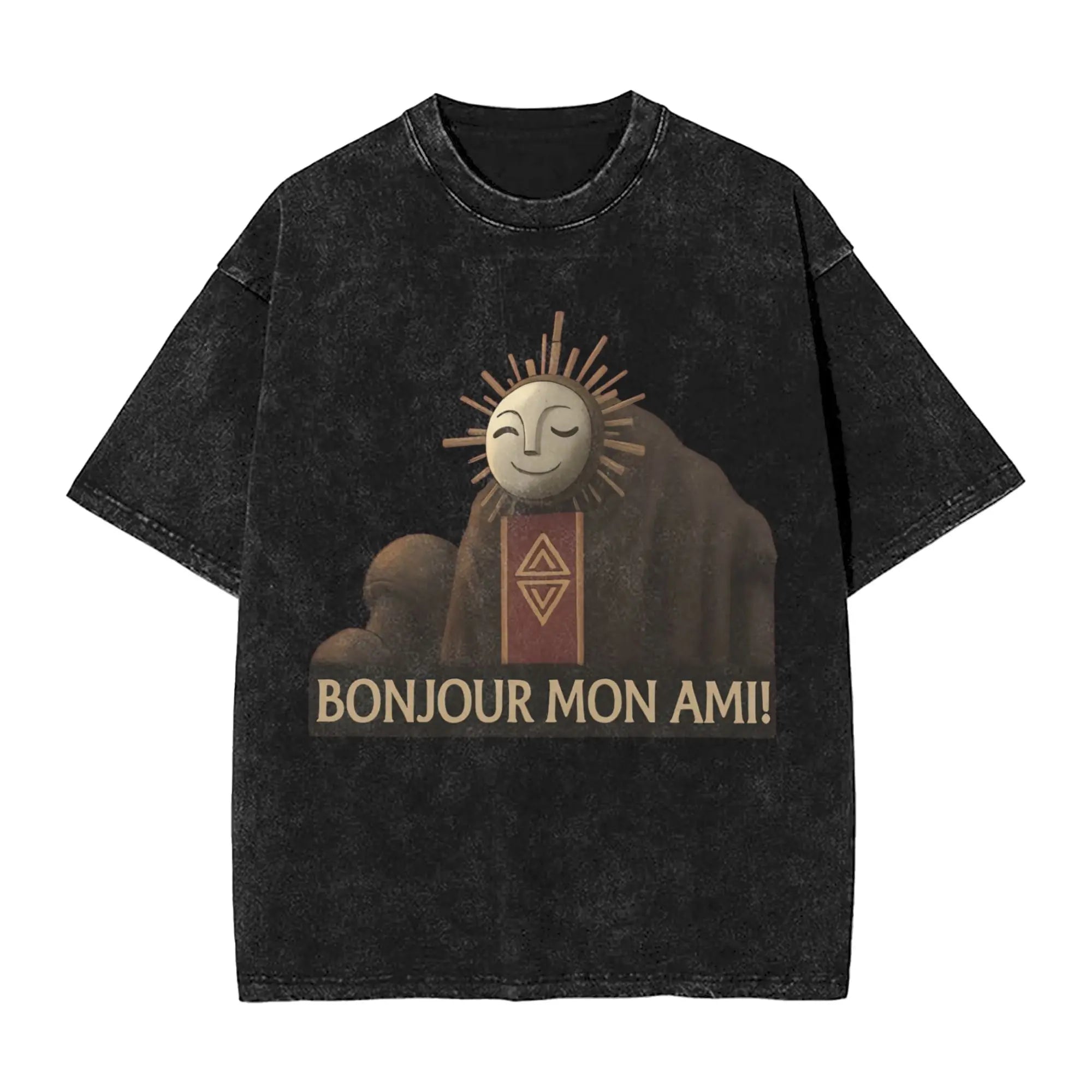 Camiseta sol negro