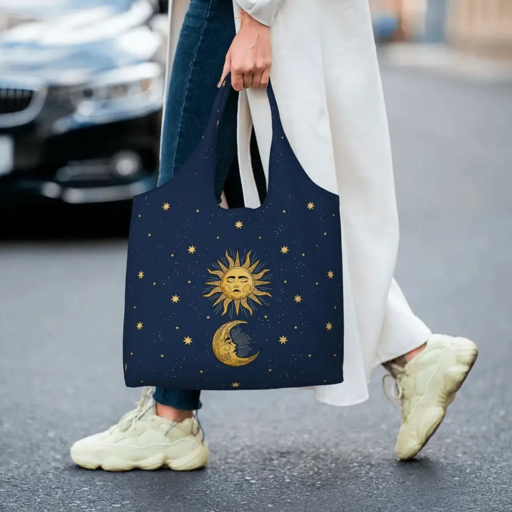Bolsa lua e estrelas