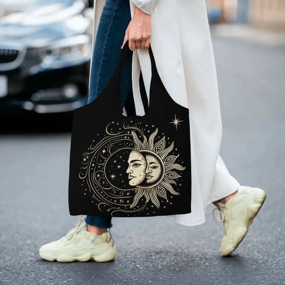 Bolsa lua e estrelas