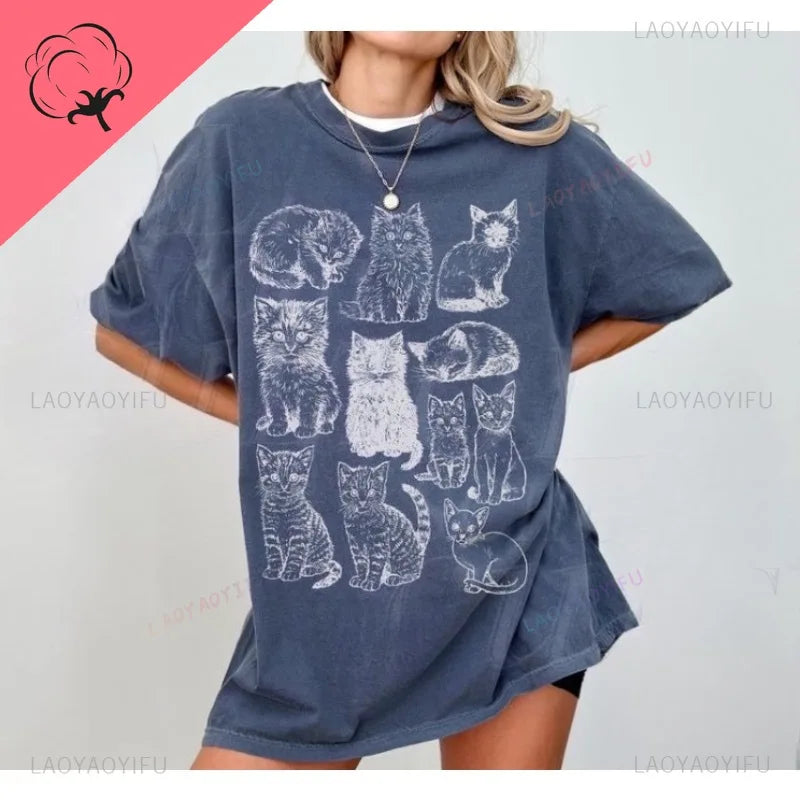Camiseta gato tatoo