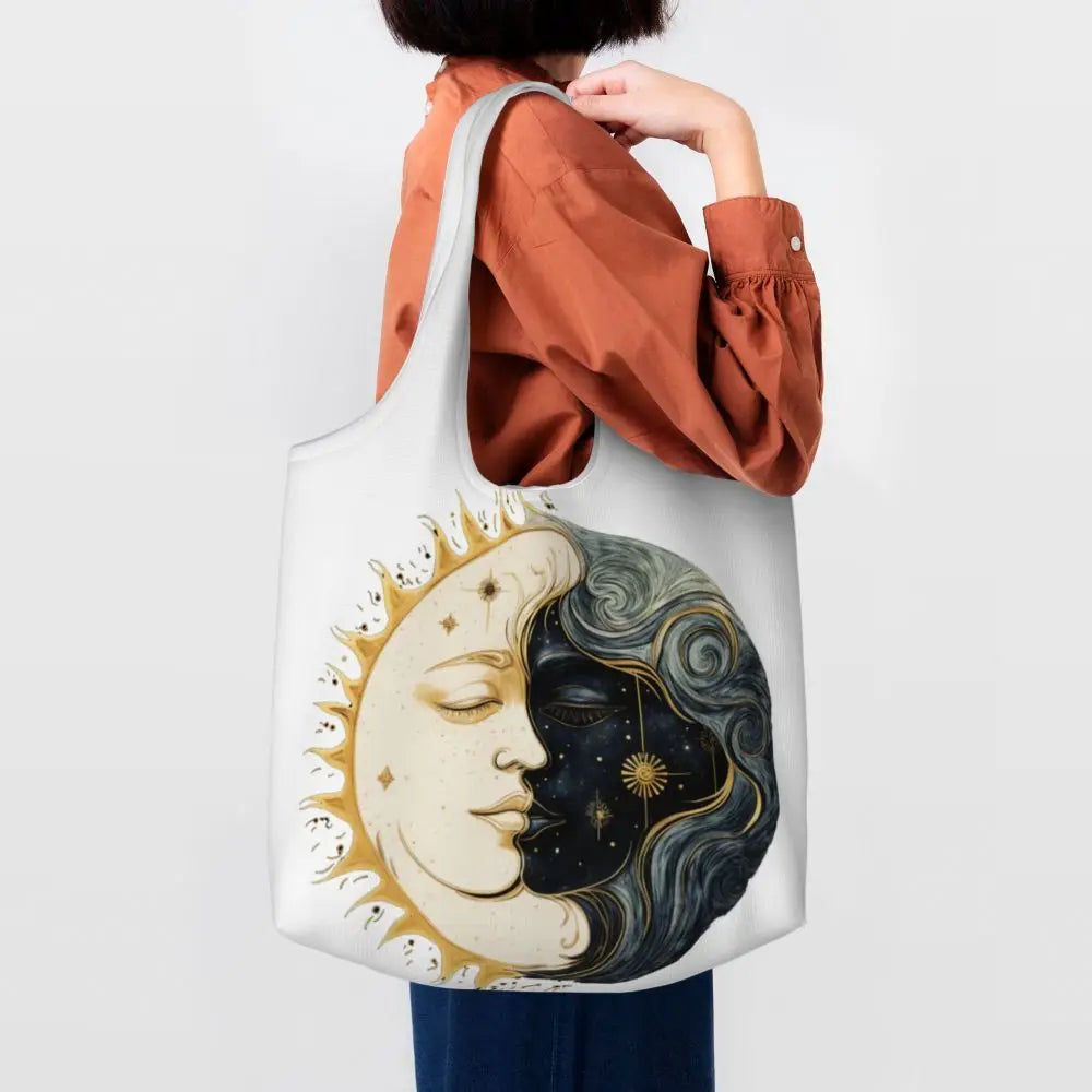 Bolsa lua e estrelas