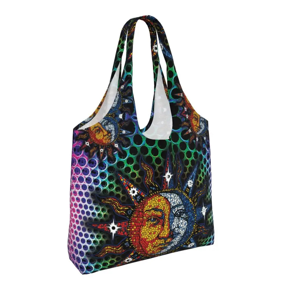 Bolsa lua e estrelas