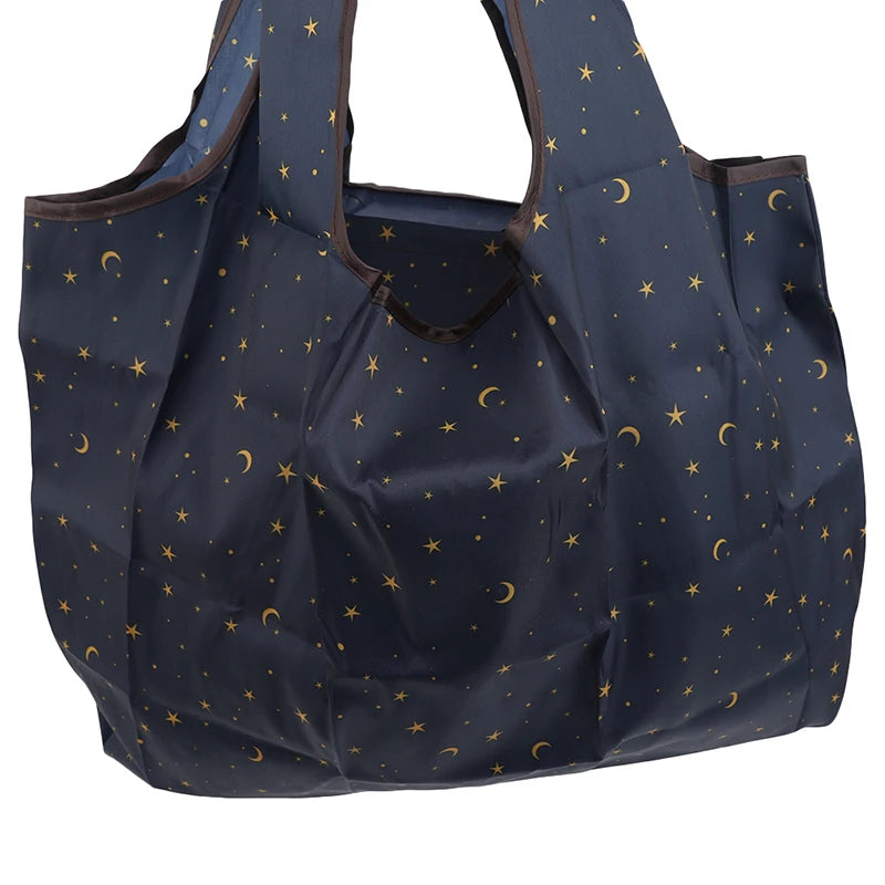 Saco de armazenamento de compras dobrável grosso grande capacidade saco de compras reutilizável eco amigável supermercado bolsa de ombro à prova dwaterproof água