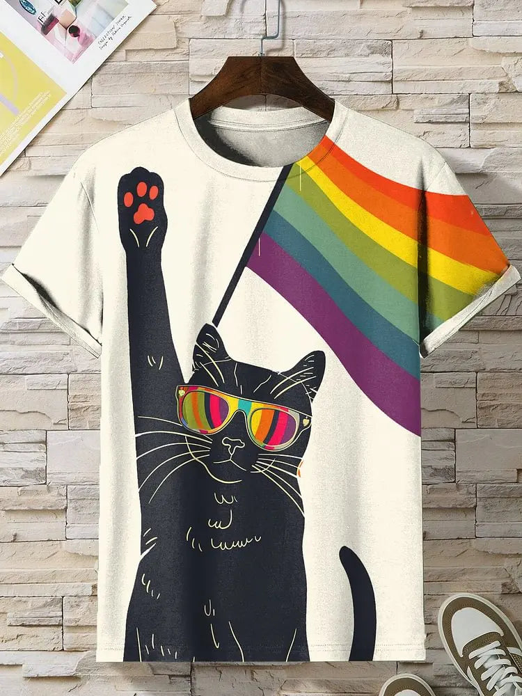 Camiseta cat vermelha e variações