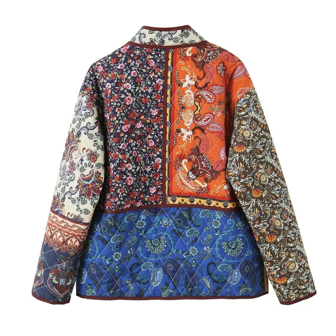 Jaqueta inverno patchwork