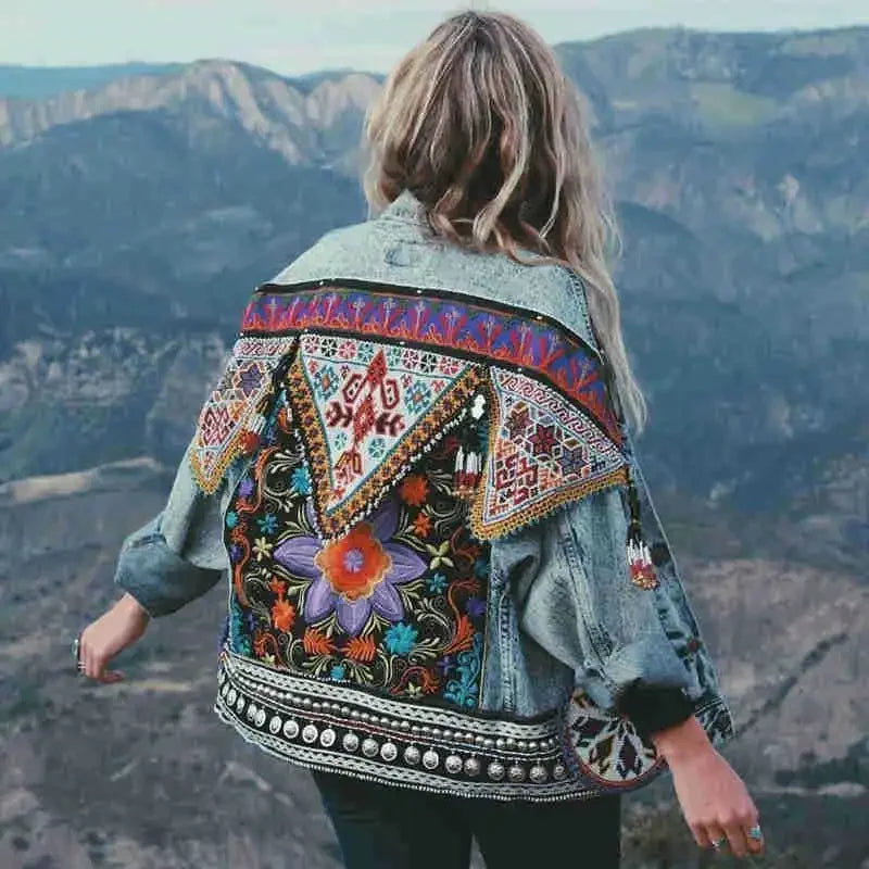 jaqueta jeans BOHO