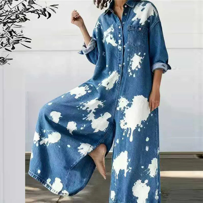 Macacão Feminino jeans estampas