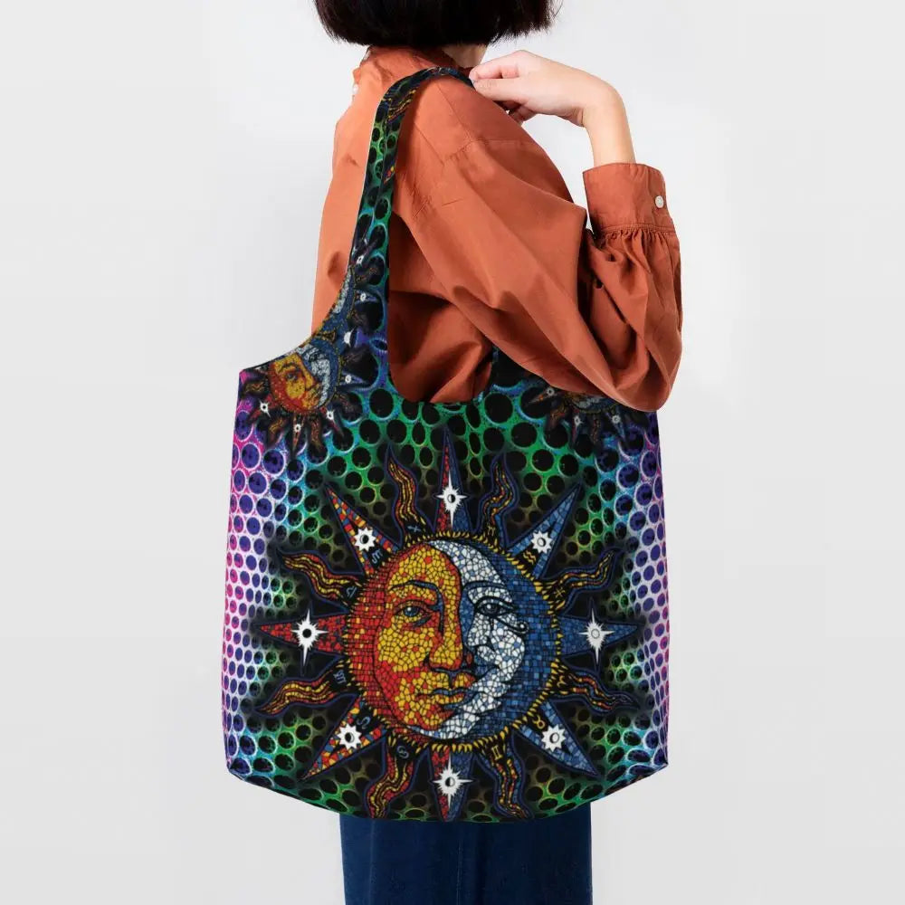 Bolsa lua e estrelas