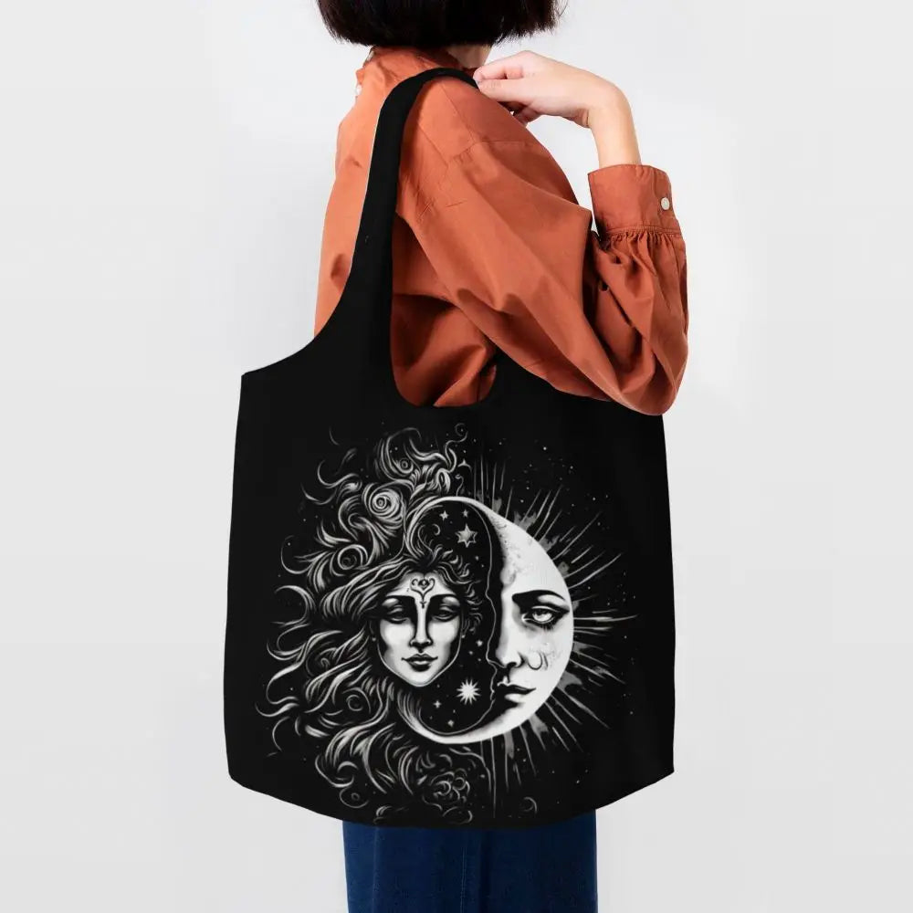 Bolsa lua e estrelas