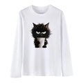 Camiseta oversized gato cofee