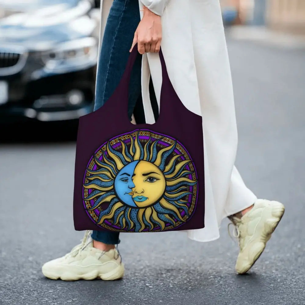 Bolsa lua e estrelas