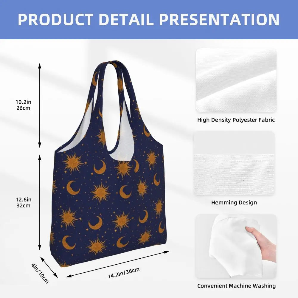 Bolsa lua e estrelas
