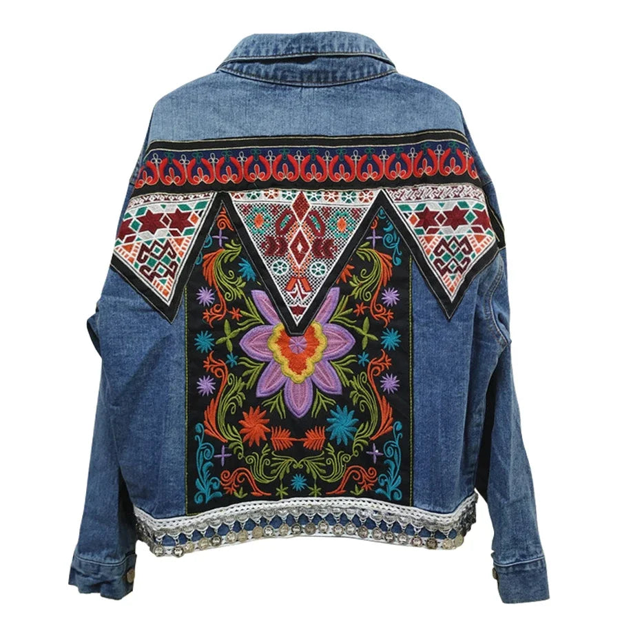 jaqueta jeans BOHO