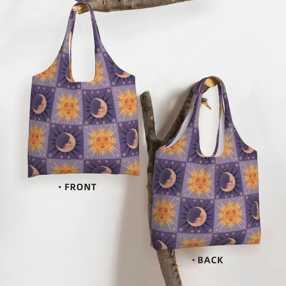 Bolsa lua e estrelas