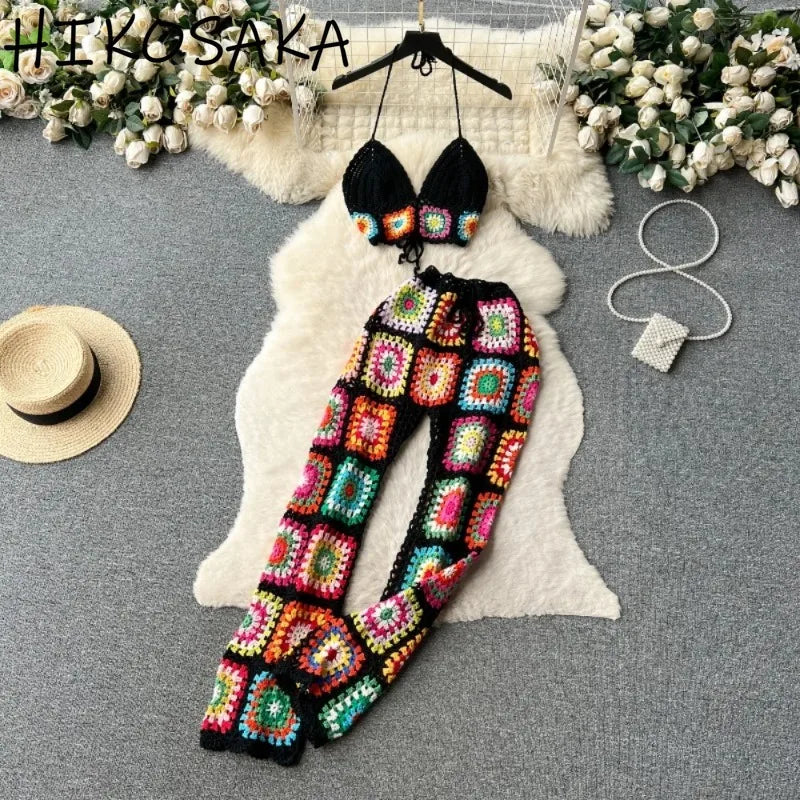 Conjunto crochê colors TAM único
