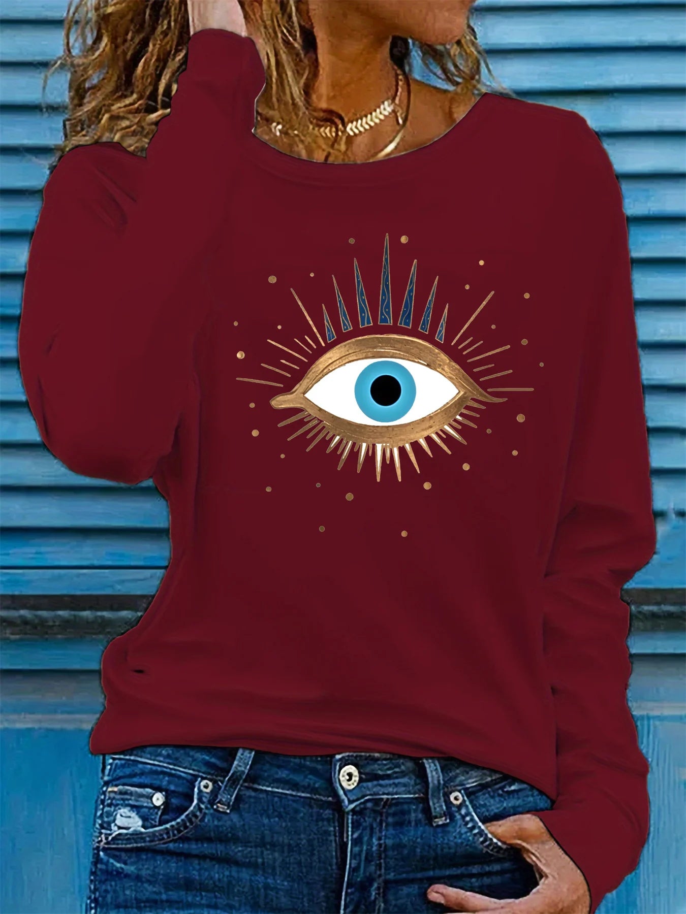 Camisa manga olho