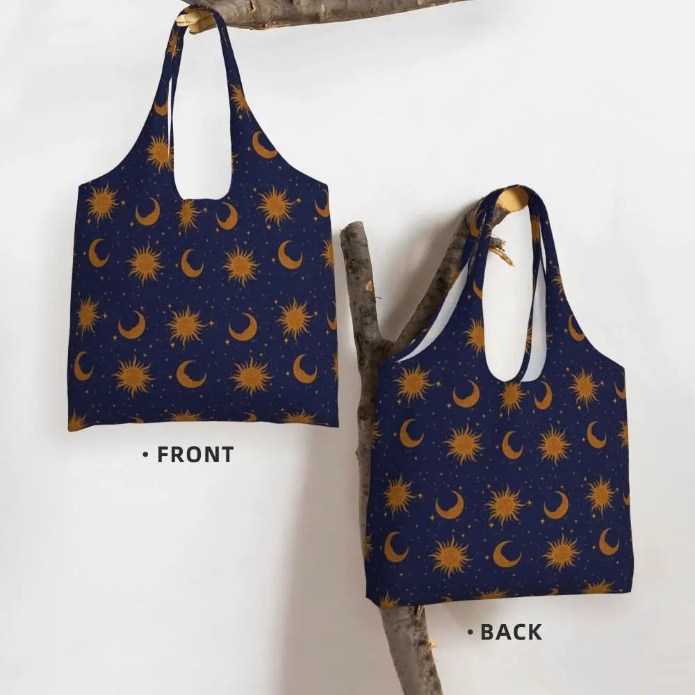 Bolsa lua e estrelas