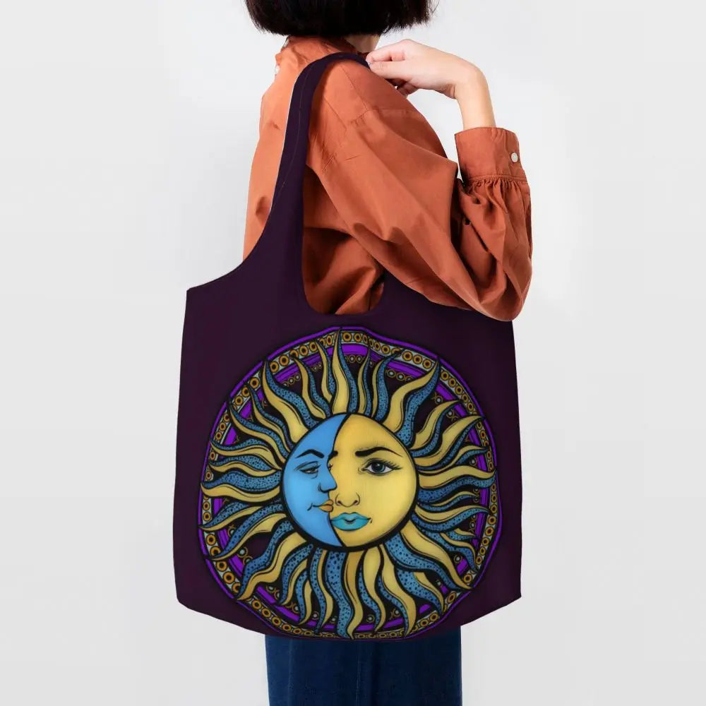 Bolsa lua e estrelas