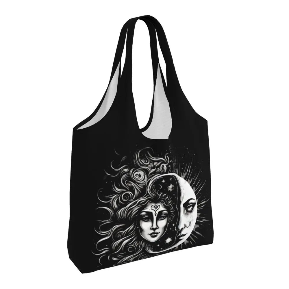 Bolsa lua e estrelas