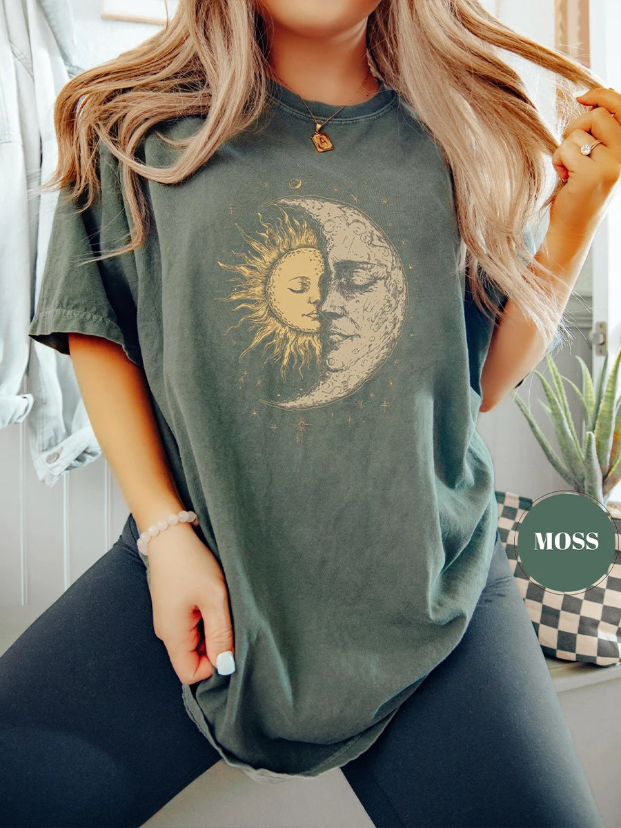 Camiseta mística sol e lua