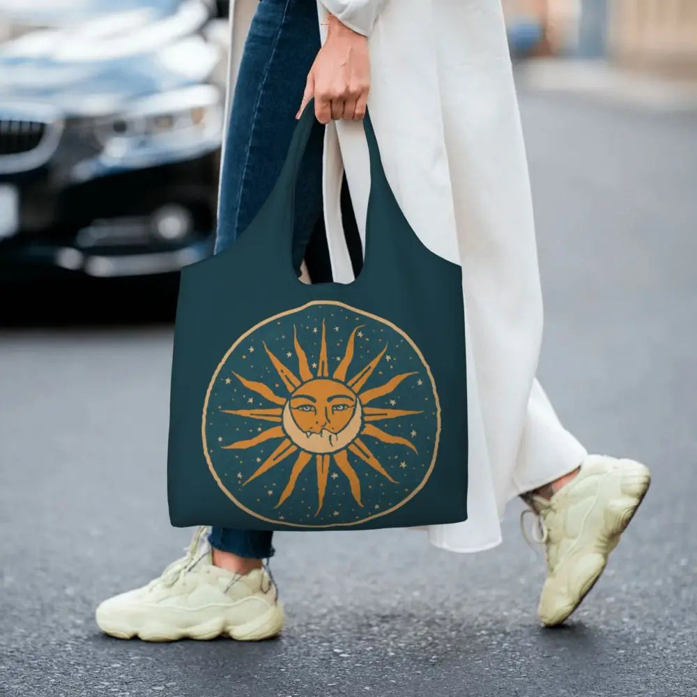 Bolsa lua e estrelas