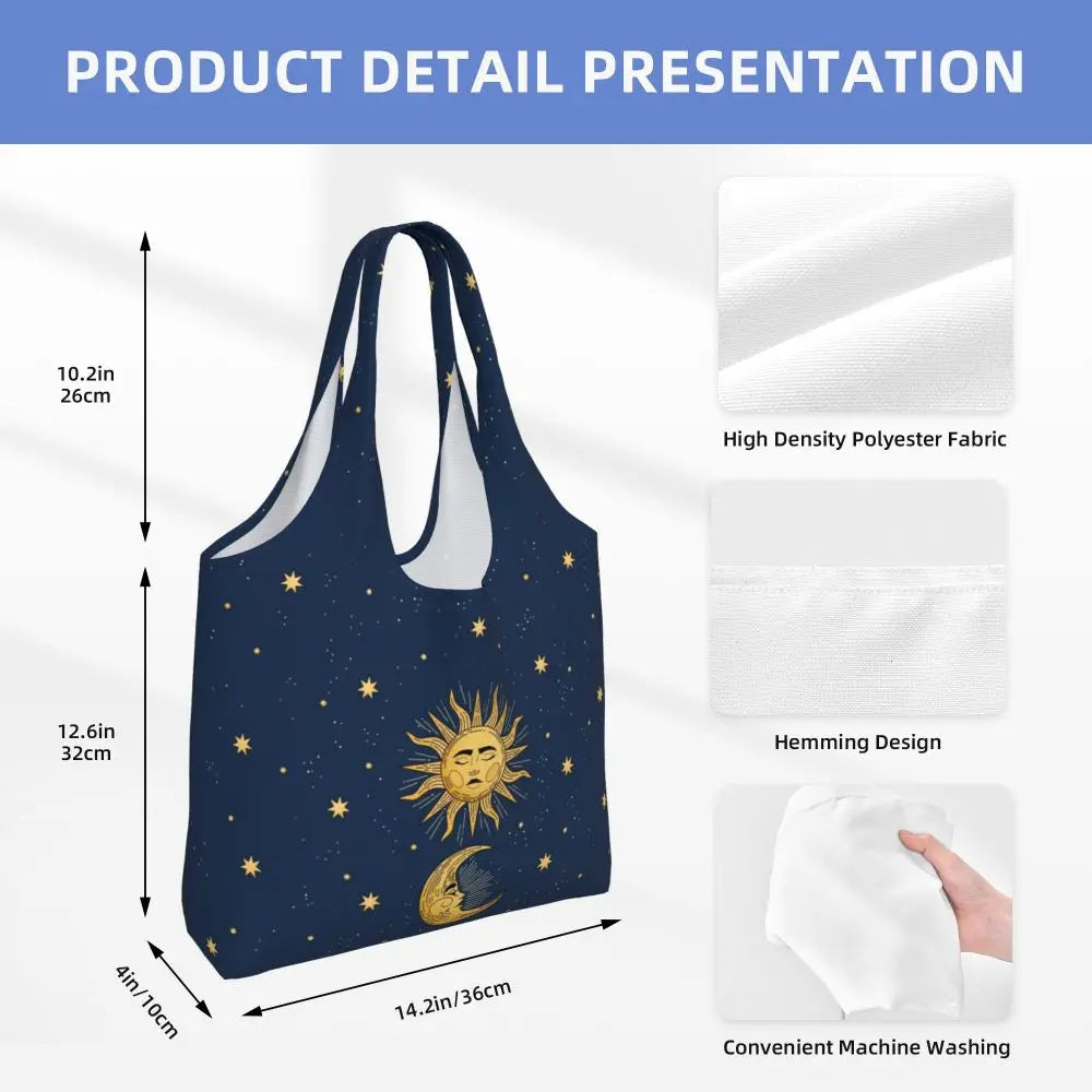 Bolsa lua e estrelas