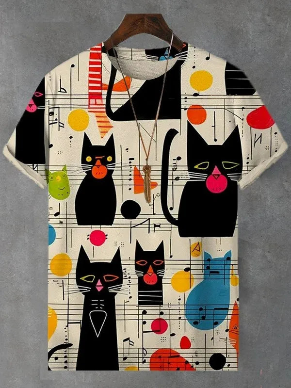 Camiseta arco íris cat